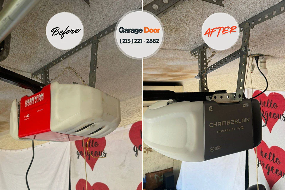 Before and after: garage door repair Mount Gay-Shamrock, WV